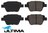 ULTIMA REAR BRAKE PAD SET TO SUIT SKODA SUPERB 3T CDVA 3.6L V6
