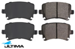 ULTIMA REAR BRAKE PAD SET TO SUIT VOLKSWAGEN POLO 9N BNVBMS TURBO DIESEL 1.4L I3