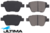 ULTIMA REAR BRAKE PADS FOR SKODA OCTAVIA 1Z NE CFHC CKFC CAYC CUPA CEGA CRM CUNA CLHA 1.6 2.0 I4