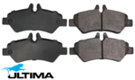 ULTIMA REAR BRAKE PAD SET TO SUIT MERCEDES BENZ SPRINTER 318CDI OM642.992 3.0L V6 BOSCH DISC