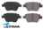 ULTIMA REAR BRAKE PAD SET TO SUIT VOLKSWAGEN GOLF MK.6 MK.7 CCZB CDLG TURBO 1.4 2.0 I4 BOSCH CALIPER
