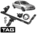 TAG STANDARD DUTY TOW BAR & WIRING KIT TO SUIT FORD FALCON AU MNJ 98ZU 98ZS SY56 5.0L 5.6L V8 SEDAN