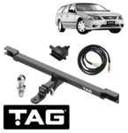 TAG HEAVY DUTY TOW BAR & WIRING KIT TO SUIT FORD FALCON AU 96N YTR MPFI SOHC 4.0L I6 WAGON ONLY