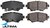ULTIMA REAR BRAKE PAD SET TO SUIT MAZDA AXELA BM S5-DPTS 1.5L I4 NON-ELECTRIC PARK BRAKE