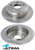 ULTIMA REAR SOLID DISC BRAKE ROTOR SET TO SUIT JEEP CHEROKEE KK EKG 3.7L V6 OD 316MM