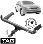 TAG HD TOW BAR & WIRING KIT W/ FACTORY REVERSE SENSORS FOR FORD BARRA BOSS 220 230 260 5.4L V8