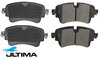 ULTIMA REAR CERAMIC BRAKE PAD SET TO SUIT VOLKSWAGEN TOUAREG CR DENA DEND CVMC TURBO DIESEL 3.0L V6