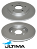 ULTIMA REAR SOLID DISC BRAKE ROTOR SET TO SUIT DODGE JOURNEY JC EBT ECE 2.0L I4 OD 305MM
