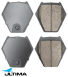 ULTIMA FRONT CERAMIC BRAKE PAD SET TO SUIT AUDI ALLROAD QUATTRO C5 BAU 2.5L V6 LUCAS CALIPER