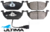 ULTIMA FRONT BRAKE PAD SET TO SUIT AUDI A3 8L AGN 1.8L I4 WITH SENSOR