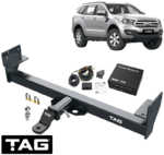 TAG HEAVY DUTY TOW BAR & BRINK WIRING KIT TO SUIT FORD EVEREST UA YN2S YNWS 2.0 I4 06/18 ON TO 05/22