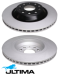 ULTIMA REAR VENTED DISC BRAKE ROTOR SET TO SUIT AUDI S3 8P 8V CJXD CJXF DJHB 2.0L I4 OD 310MM