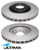 ULTIMA FRONT VENTED DISC BRAKE ROTOR SET TO SUIT ALFA ROMEO 159 939A3 TURBO DIESEL 2.4L I5 OD 305MM