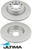 ULTIMA REAR SOLID DISC BRAKE ROTOR SET TO SUIT SKODA BWA CDAA CFGB CBBB CCZA BXE 1.8L 1.9L 2.0L I4