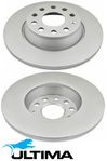ULTIMA REAR SOLID DISC BRAKE ROTOR SET TO SUIT SKODA BKD BMN BMM CEGA TURBO DIESEL 2.0L I4