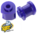 SUPERPRO REAR SWAY BAR MOUNT BUSH KIT TO SUIT SUBARU IMPREZA GE G12 EL154 1.5L F4 SEDAN ONLY