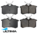 ULTIMA REAR BRAKE PAD SET TO SUIT AUDI RS4 B5 ASJ TWIN TURBO 2.7L V6