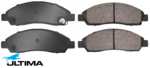 ULTIMA FRONT BRAKE PAD SET TO SUIT HOLDEN Y24SE 4JH1-TC 4JJ1-TCX TURBO DIESEL 2.4L 3.0L I4