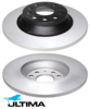 ULTIMA REAR SOLID DISC BRAKE ROTOR SET TO SUIT AUDI CZPB CRBC CRLB CFFB CFGC CUVC DFTA DFUA 2.0L I4