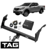 TAG HD 1-PIECE TOW BAR & BRINK WIRING KIT FOR MAZDA BT-50 B22 B32 P4AT 3.2L I5 4WD & RWD STYLESIDE
