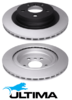 ULTIMA REAR VENTED DISC BRAKE ROTOR SET TO SUIT BMW 118I 218I B38A15A TURBO 1.5L I3