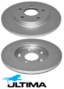 ULTIMA REAR SOLID DISC BRAKE ROTOR SET TO SUIT DODGE JOURNEY JC EER ERB 2.7L 3.6L V6 OD 305MM