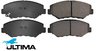 ULTIMA FRONT BRAKE PAD SET TO SUIT HONDA H23A K24A K24A3 K24A1 K24Z1 2.3L 2.4L I4