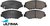 ULTIMA FRONT BRAKE PAD SET TO SUIT HONDA CR-V RD K24A K24A1 K24Z1 2.4L I4 TILL 01/2007