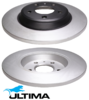 ULTIMA REAR SOLID DISC BRAKE ROTOR SET TO SUIT AUDI CAUA CEUC TWIN TURBO 4.0L 4.2L V8
