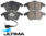 ULTIMA FRONT BRAKE PAD SET FOR AUDI A1 8X CAVG CTHG TURBO SUPERCHARGED 1.4L I4