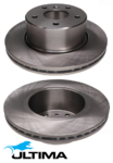 ULTIMA FRONT VENTED DISC BRAKE ROTOR SET TO SUIT LAND ROVER DISCOVERY L318 56D 3.9L V8 TILL 02/2004