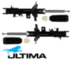 PAIR OF ULTIMA FRONT GAS SHOCK ABSORBERS TO SUIT NISSAN ZD30DDTI TURBO DIESEL 3.0L I4 FROM 11/2001