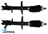 PAIR OF ULTIMA FRONT GAS SHOCK ABSORBERS TO SUIT TOYOTA SPRINTER AE110R 5A-FE 1.5L I4 EXCEPT WAGON