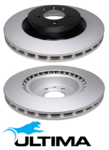 ULTIMA FRONT VENTED DISC BRAKE ROTOR SET TO SUIT LAND ROVER RANGE ROVER L322 508PN 5.0L V8 OD 360MM