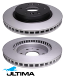 ULTIMA FRONT VENTED DISC BRAKE ROTOR SET TO SUIT LDV T60 SC28R150Q5 SC20M163 2.0L 2.8L I4 4WD ONLY