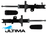 PAIR OF ULTIMA FRONT GAS SHOCK ABSORBERS TO SUIT KIA RIO UB G4FA 1.4L I4 SUITS S MODEL ONLY