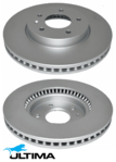 ULTIMA FRONT VENTED DISC BRAKE ROTOR SET TO SUIT HOLDEN CAPTIVA CG Z24SED 2.4 I4 EXCEPT CF26 CHASSIS