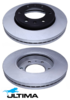 ULTIMA FRONT VENTED DISC BRAKE ROTOR SET TO SUIT LDV G10 SV 4G69S4N N1RY TURBO DIESEL 1.9L 2.4L I4