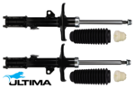 PAIR OF ULTIMA FRONT GAS SHOCK ABSORBERS TO SUIT TOYOTA COROLLA ZZE124R 1ZZ-FE 1.8L I4