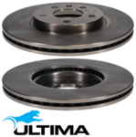 ULTIMA FRONT VENTED DISC BRAKE ROTOR SET TO SUIT HOLDEN CRUZE JH A14NET A16LET 1.4L 1.6L I4 OD 300MM