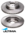 ULTIMA FRONT VENTED DISC BRAKE ROTOR SET TO SUIT TOYOTA COROLLA NKE165R 1NZ-FXE 1.5L I4 WAGON ONLY