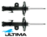 PAIR OF ULTIMA FRONT GAS SHOCK ABSORBERS TO SUIT TOYOTA COROLLA ZRE182R 2ZR-FE 1.8L I4