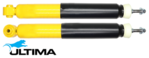 PAIR OF ULTIMA REAR HEAVY DUTY SHOCK ABSORBERS TO SUIT NISSAN PATHFINDER R52 VQ35DD 3.5L V6 FWD ONLY