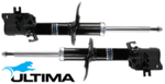 PAIR OF ULTIMA FRONT GAS SHOCK ABSORBERS TO SUIT NISSAN MR20DE R9M K9K TURBO DIESEL 1.5L 1.6L 2.0 I4