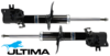 PAIR OF ULTIMA FRONT GAS SHOCK ABSORBERS TO SUIT NISSAN MR20DE R9M K9K TURBO DIESEL 1.5L 1.6L 2.0 I4