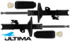 PAIR OF ULTIMA FRONT STANDARD REPLACEMENT GAS SHOCK ABSORBERS TO SUIT TOYOTA 2AZ-FE 2.4L I4