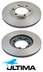 ULTIMA FRONT VENTED DISC BRAKE ROTOR SET TO SUIT HOLDEN JACKAROO L1 4ZE1 2.6L I4