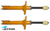 2 X ULTIMA FRONT GAS SHOCK ABSORBER FOR MITSUBISHI OUTLANDER ZE ZF 4G64 G469 2.4 I4 EXCL. VRX MODELS