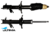 PAIR OF ULTIMA FRONT GAS SHOCK ABSORBERS FOR NISSAN PULSAR N15 CD20 2.0L I4 CHASSIS SN15 WITH ABS