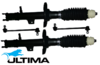 PAIR OF ULTIMA FRONT GAS SHOCK ABSORBERS TO SUIT MAZDA TRIBUTE 5Z CU YU YF L3 2.0L 2.3L I4